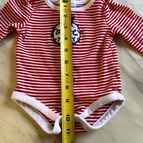 Baby Onesie Long Sleeve Shirt - Nautical Theme - Size 0 - 3 Months - Picture 7 of 8